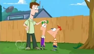 A.D. greeting Ferb