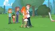 Linda congratulates them for winning.