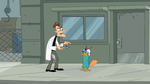 Doofenshmirtz controls Perry