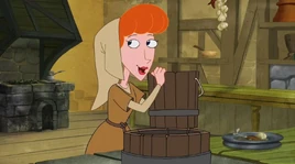 Linderella on the kitchen