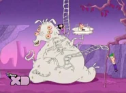 Phineas, Ferb, and Isabella play with Mitch's hostages.