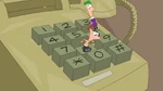 Phineas and Ferb jumping on telephone buttons
