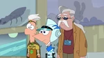 Phineas, Ferb and Clive Addison worried.