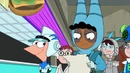 Baljeet prepares to read the treaty while Phineas smiles at him.
