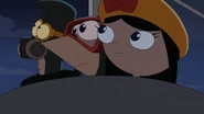 Isabella, Phineas, and Ferb are getting closer to the water tower.