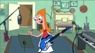Candace writing her song.