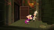 Princess Isabella hugging Phineas