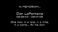 Memoriam to Don LaFontaine