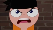 Candace demanding to know who is responsible for Perry's kidnapping.
