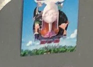 Another leaked image featuring Phineas and Ferb standing next to a white statue of Candace's face with Perry and Doofenshmirtz above.
