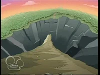 The Danville Chasm is the last obstacle in the Tour de Ferb.