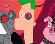 Ferb has been captured and turned into a cyborg, much to his siblings' horror.