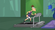 Doofenshmirtz exercising.