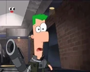 Ferb releases his siblings and Platyborg, revealing that he actually pretended to be a cyborg.
