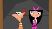 Isabella stops to learn that the candlelit dinner isn't for her and Phineas.