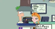 Katie and Ferb take care of a spider