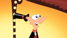 Phineas hát bài Hey Ferb.