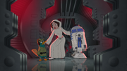 Perry, Leia and R2-D2