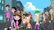 Isabella tells Phineas he was brave.