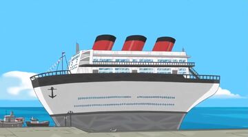 sinking cruise ship cartoon