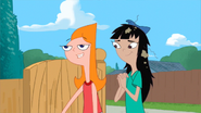 Candace and Stacy get invited to Phineas and Ferb's spa.