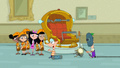 Isabella and the Fireside Girls ask Phineas "Whatcha doin'?" together