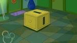 Perry is trapped inside the magic box.