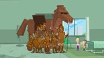 Phineas postpones the Trojan war reenactment.