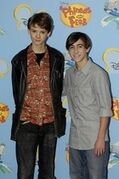 Thomas Sangster with Vincent Martella