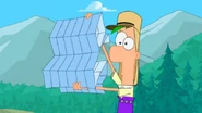Ferb unfolds the little paper.