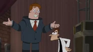 To ensure no will know about the event, Norm has registered the event as the "Hatfield Wedding", much to Doof's relief.