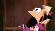 Isabella and Phineas hug