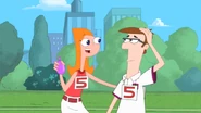 Candace tells him they're in second place.