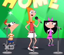 Phineas, Isabella, and Candace singing SBTY 1