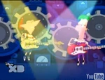 Phineas and Ferb rock out to the "Mix and Mingle Machine" song