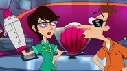 Doof and Charlene are interrupted by the arrival of their daughter.