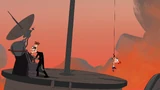 Doofenshmirtz 2 hears before he turns his head to Phineas.