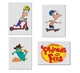 Phineas & Ferb Skateboard Decal Set