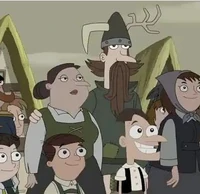 Mr. Doofenshmirtz with his wife and two sons.