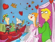 Looking at the roses, hearts and bears