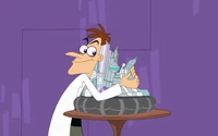 Doofenshmirtz hugs Doofania