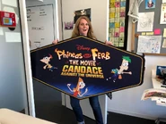 Dan Povenmire's costume sign of the movie.
