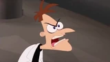 Doof coming to the rescue by angrily ordering his evil counterpart to stop.