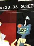 Notice how the time on the inator matches the exact time point in the episode!