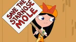 Isabella picketing to save the starnose mole.
