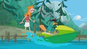 Perry on his jet-ski.