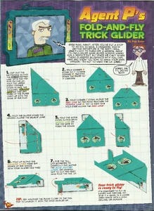 Agent P's Fold-and-Fly Trick Glider Instructions