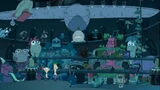 All of Phineas and Ferb's inventions, recreated in Agent P's lair.