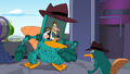 Just a typical day at the office for Agent P.