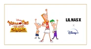 Promotional art for the Lil Nas X x Phineas and Ferb The Movie: Candace Against the Universe giveaway